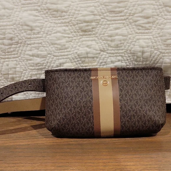Michael Kors | Bags | Michael Kors Brown And Tan Belt Bag  display picture 3